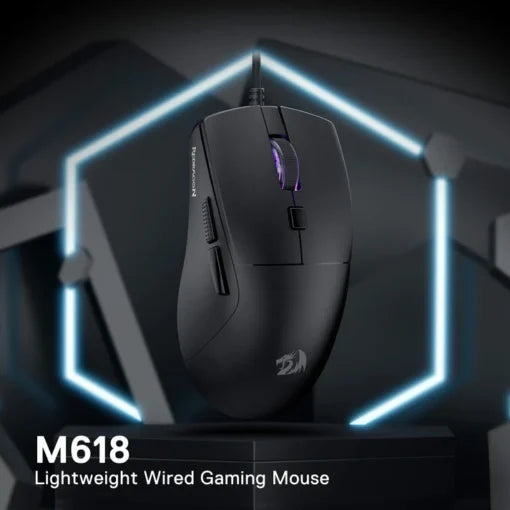 Redragon AZZMACH M618 RGB Wired Gaming Mouse - Black