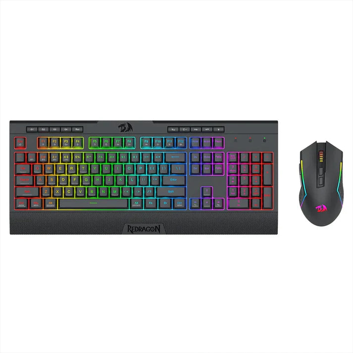 Redragon S151 PRO RGB Membrane Keyboard & Mouse Wireless Combo