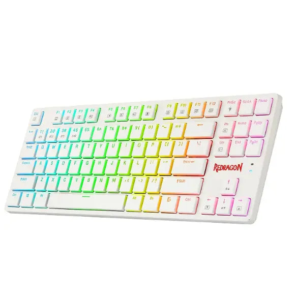 REDRAGON K539 Anubis Wireless RGB Mechanical Keyboard - White - PakByte Computers 