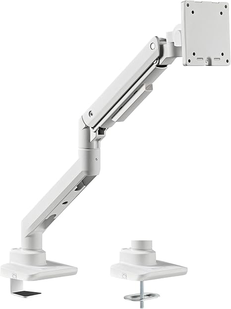 SilverStone Technology ARM14W Single Monitor Arm - White - PakByte Computers  