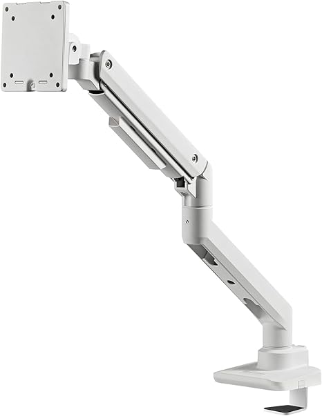 SilverStone Technology ARM14W Single Monitor Arm - White - PakByte Computers  