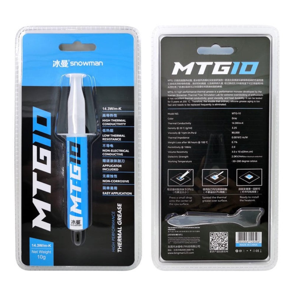 Snowman MTG 10 14.3W/mk Thermal Paste