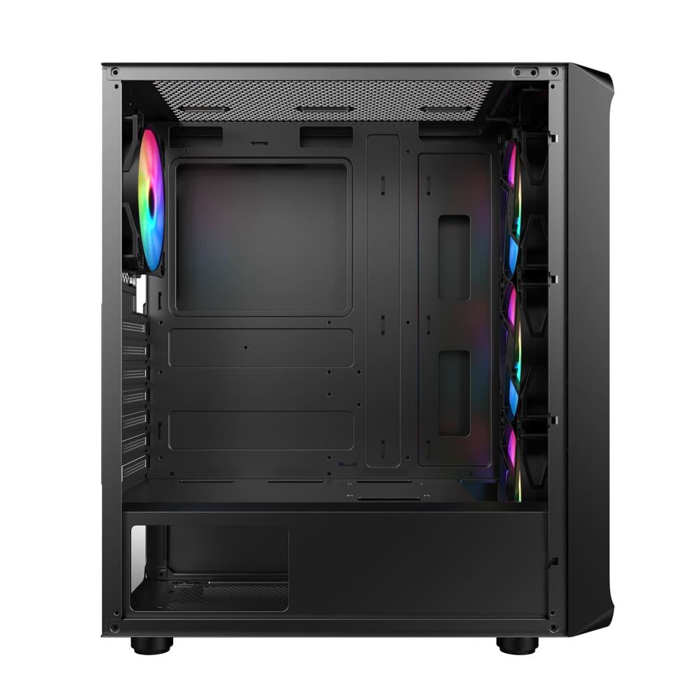 Sama 205A ATX 4x ARGB Fans Pre-Installed- Black - PakByte  