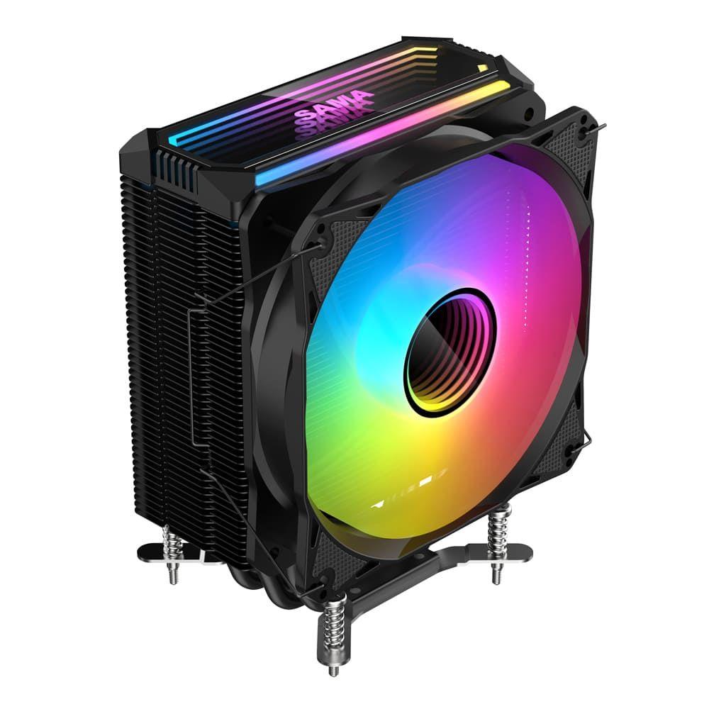 Sama 4PI CPU Air Cooler 120mm Cooling Fan - Black