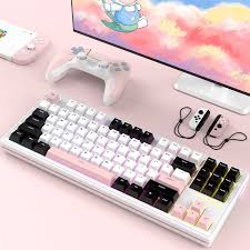 Sama M87 Pro V2 White Pink(Rocket Racoon) - PakByte  