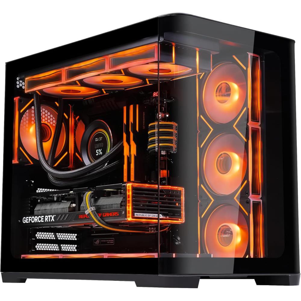 Sama Neview 2851A 4x ARGB Fans BTF Support ATX Computer Case - Black