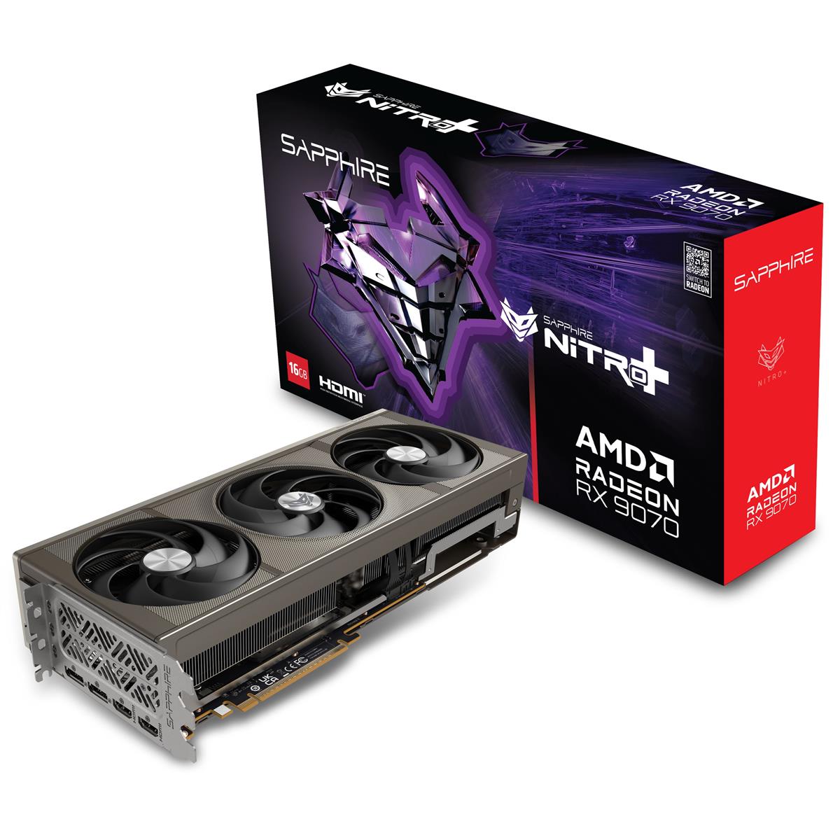 Sapphire Nitro+ RX 9070 16GB GDDR6 Gaming OC Graphics Card