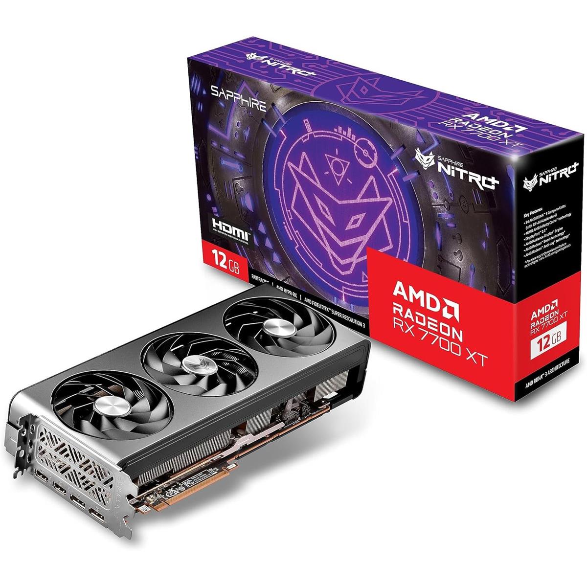 Sapphire Nitro+ RX 7700 XT Gaming 12GB Graphics Card