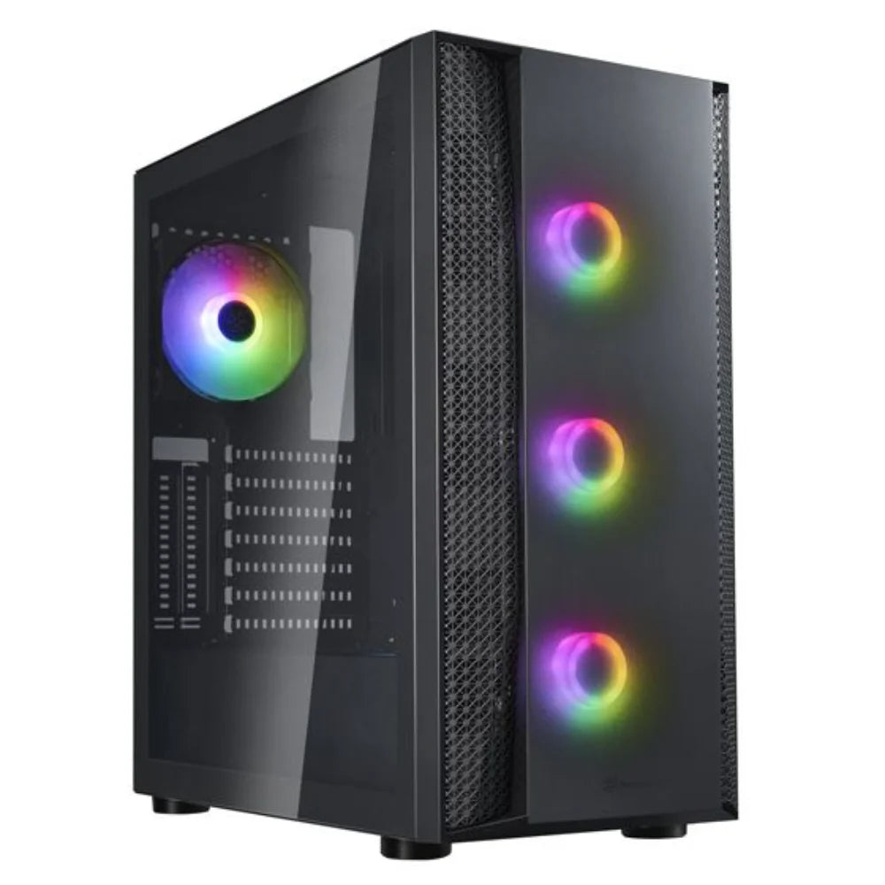 SilverStone FAB1-PRO-V2 Tempered Glass Mid Tower Case - Black