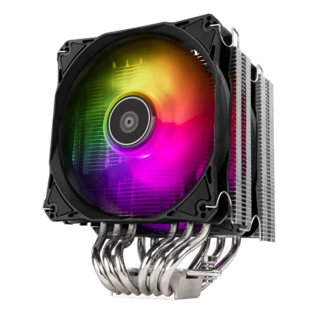 SilverStone SST-HYD120-ARGB-V2 Hydrogon D120 ARGB Dual Tower CPU Cooler With 6 Heat-pipes and Dual 120mm ARGB Fans - PakByte  