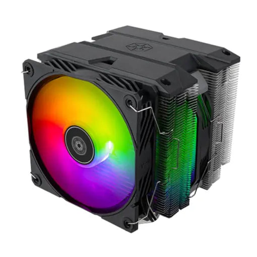 SilverStone SST-HYD140-ARGB Hydrogon D140 ARGB High-performance Dual-tower CPU Cooler Featuring Six Copper Heat Pipes and Dual ARGB Fans - PakByte  