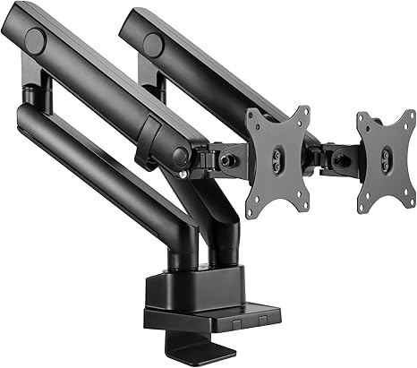 SilverStone Technology ARM25 Dual Monitor Arm - Black - PakByte Computers  
