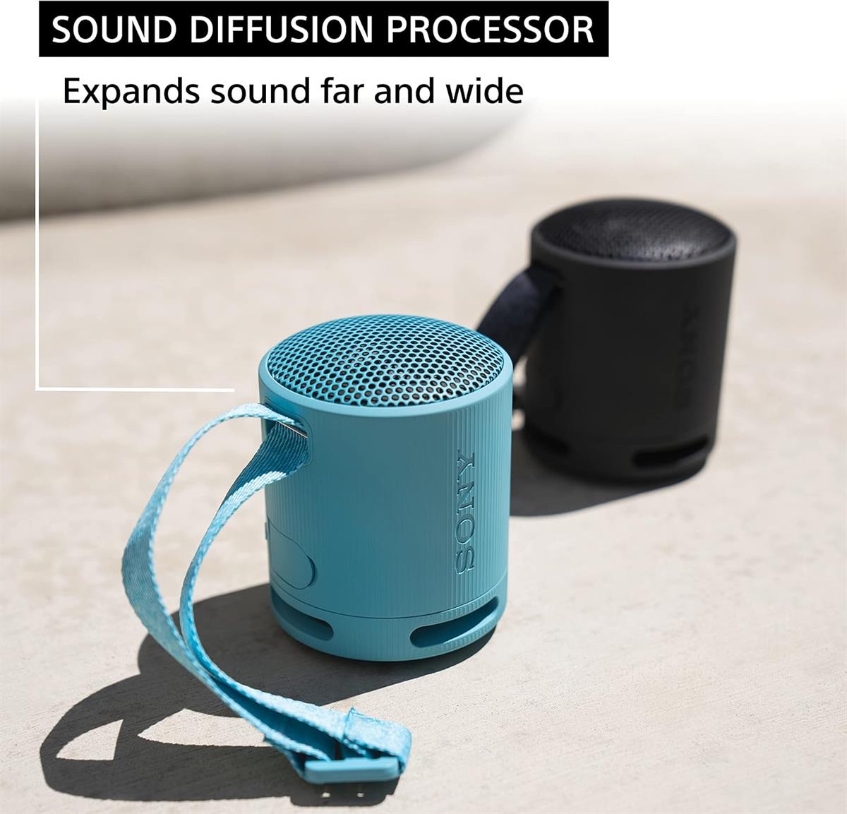 Sony SRS-XB100 Wireless Bluetooth Portable Speaker - Light Gray - PakByte Computers  