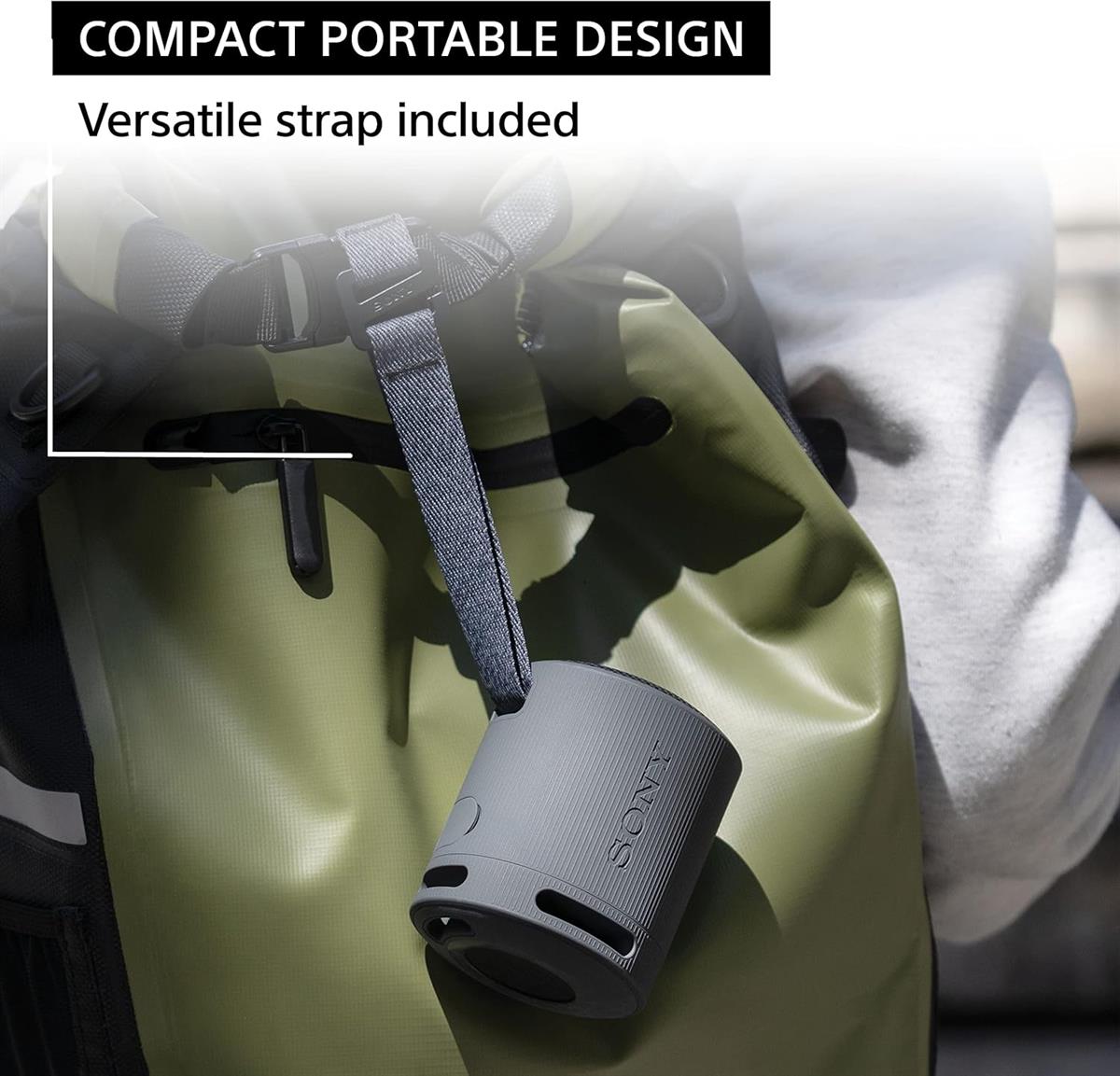 Sony SRS-XB100 Wireless Bluetooth Portable Speaker - Light Gray - PakByte Computers  