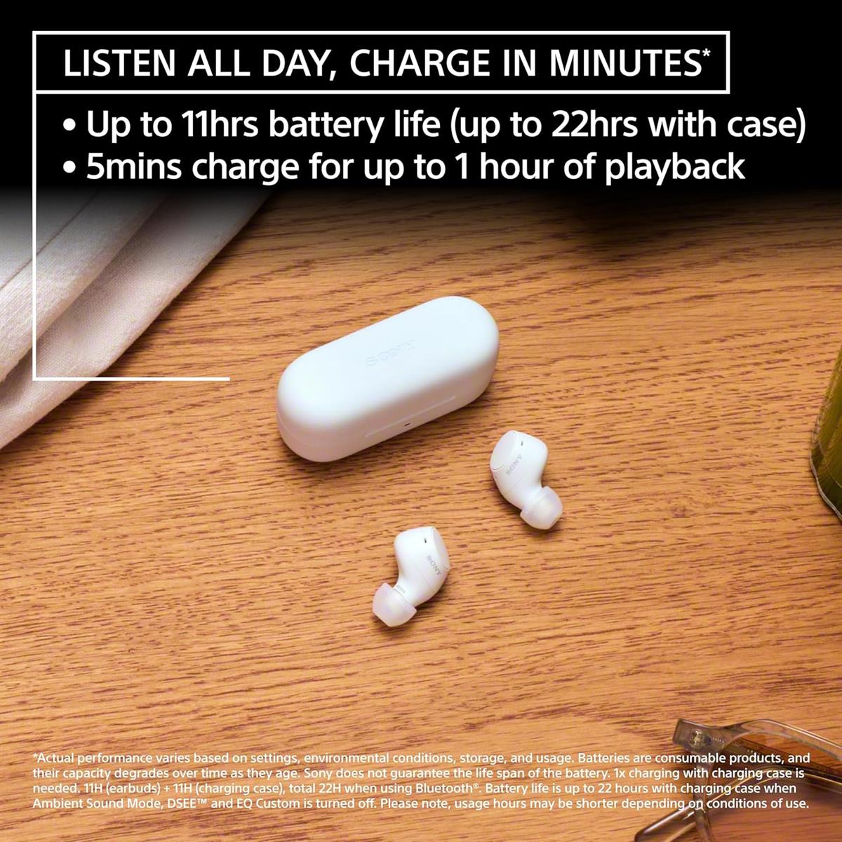 Sony WF-C510 Wireless in-Ear Bluetooth Earbuds - White - PakByte Computers  