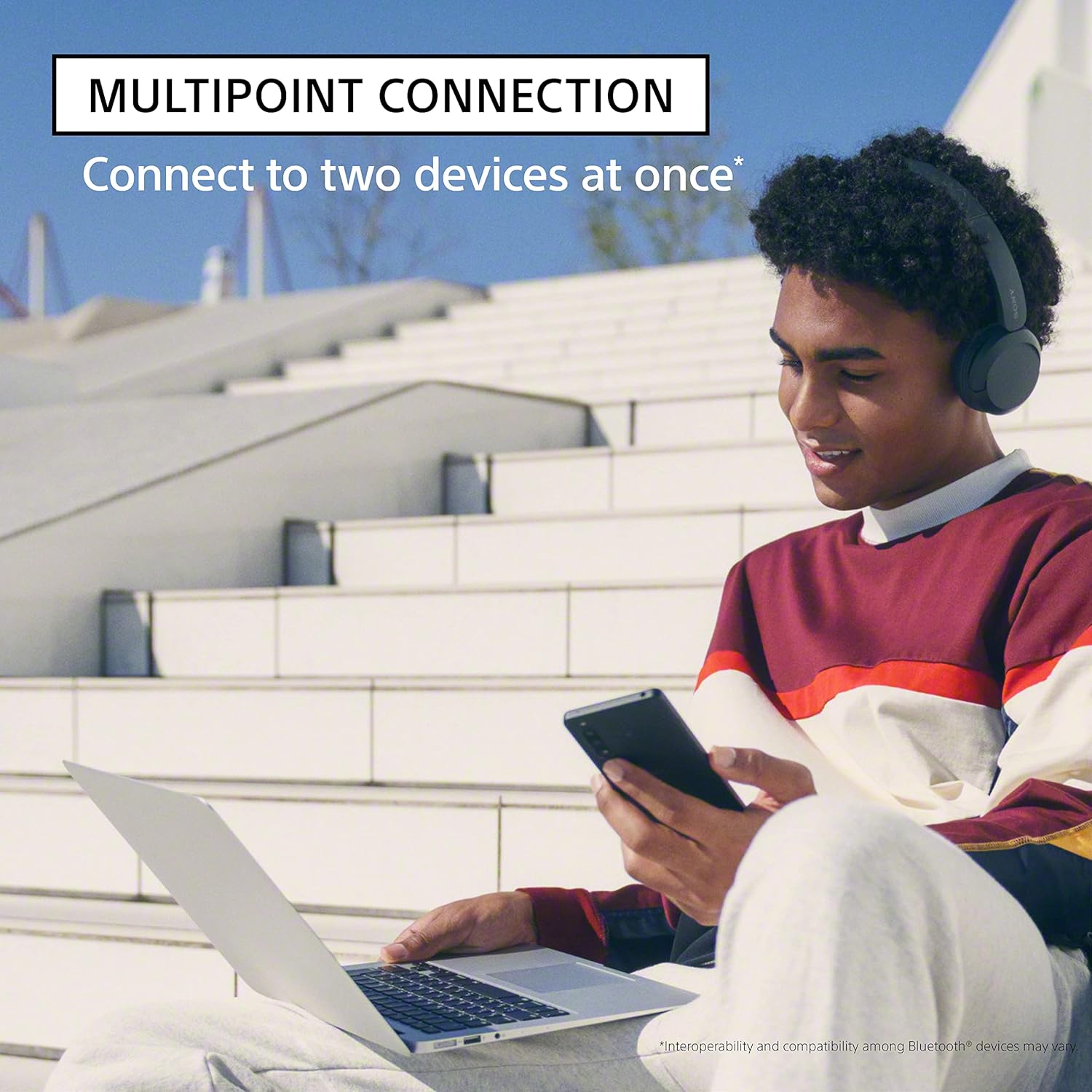 Sony WH-CH520 Wireless Bluetooth Headphones - White - PakByte Computers  
