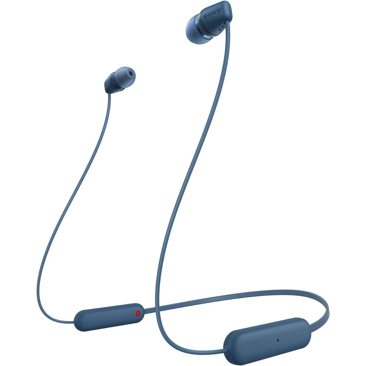 Sony WI-C100 Wireless In-Ear Bluetooth Headphones - Blue - PakByte Computers  