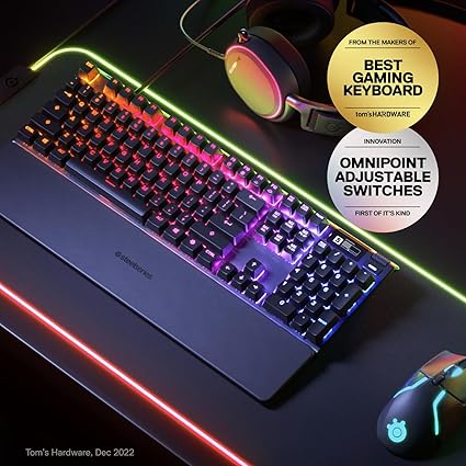 SteelSeries APEX Pro Omnipoint Full Size Gaming Keyboard - PakByte  