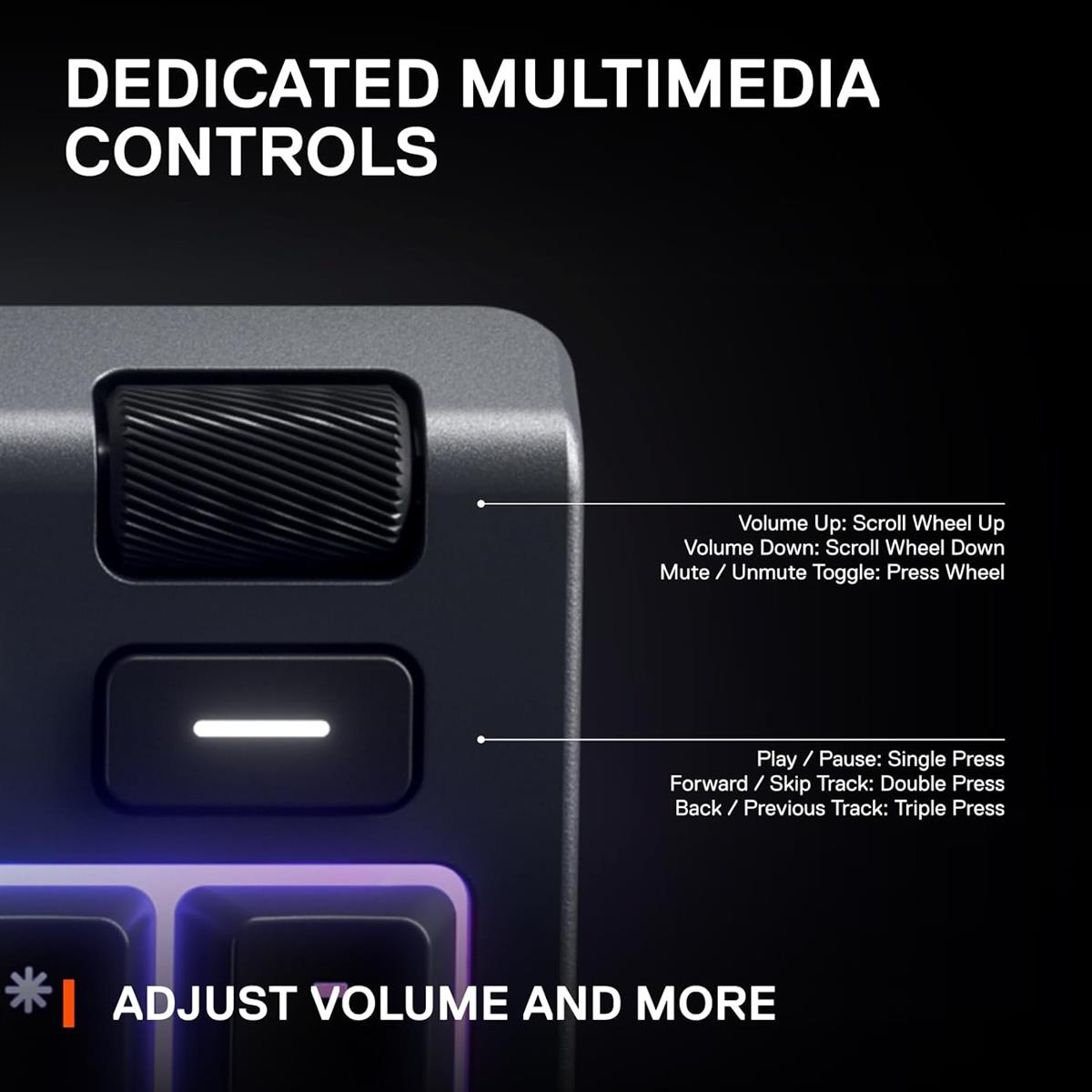 Steelseries Apex 3 Whisper-Quiet Switches Full Size Gaming Keyboard - PakByte Computers  