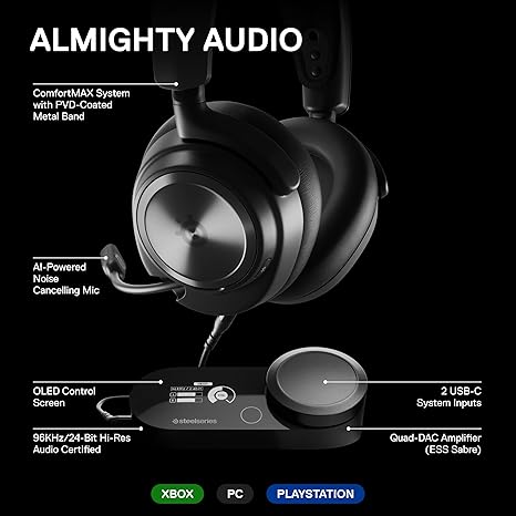 SteelSeries Arctis Nova Pro Multi-System Wired Gaming Headset - PakByte Computers  
