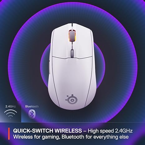 SteelSeries Rival 3 Wireless Gen 2 Gaming Mouse - White