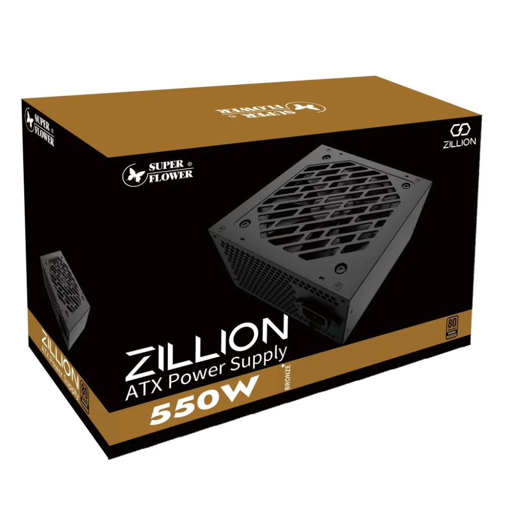 Super Flower Zillion 550W 80 Plus Bronze Power Supply - EasySkins, Inc. 