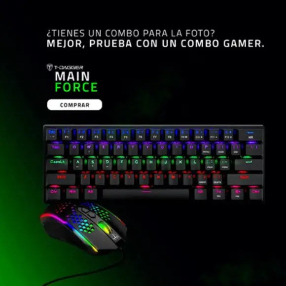 T-DAGGER Main Force Gaming Combo | T-TGS008 - PakByte Computers 