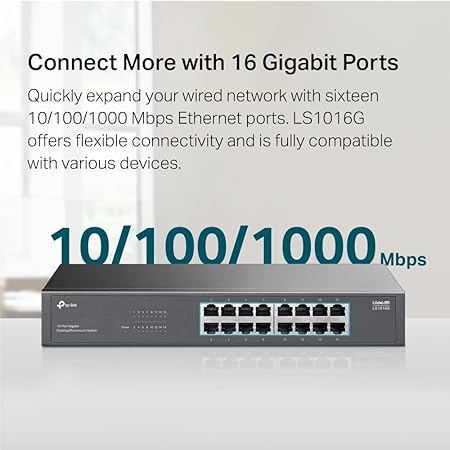 TP-Link 16-Port Gigabit Desktop/Rackmount Switch - PakByte Computers  