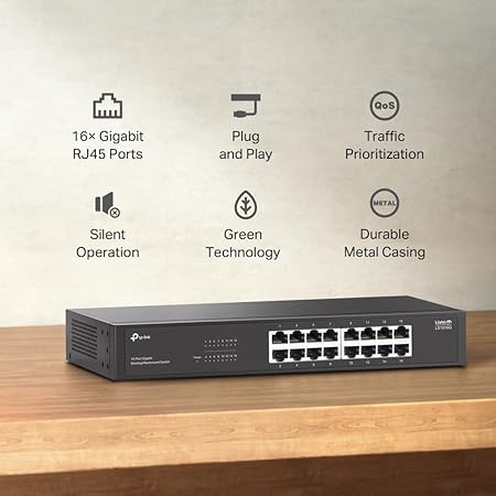 TP-Link 16-Port Gigabit Desktop/Rackmount Switch - PakByte Computers  