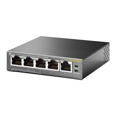TP-Link TL-SG1005P 5-Port Gigabit Desktop Switch with 4-Port PoE, QoS, and IGMP Snooping