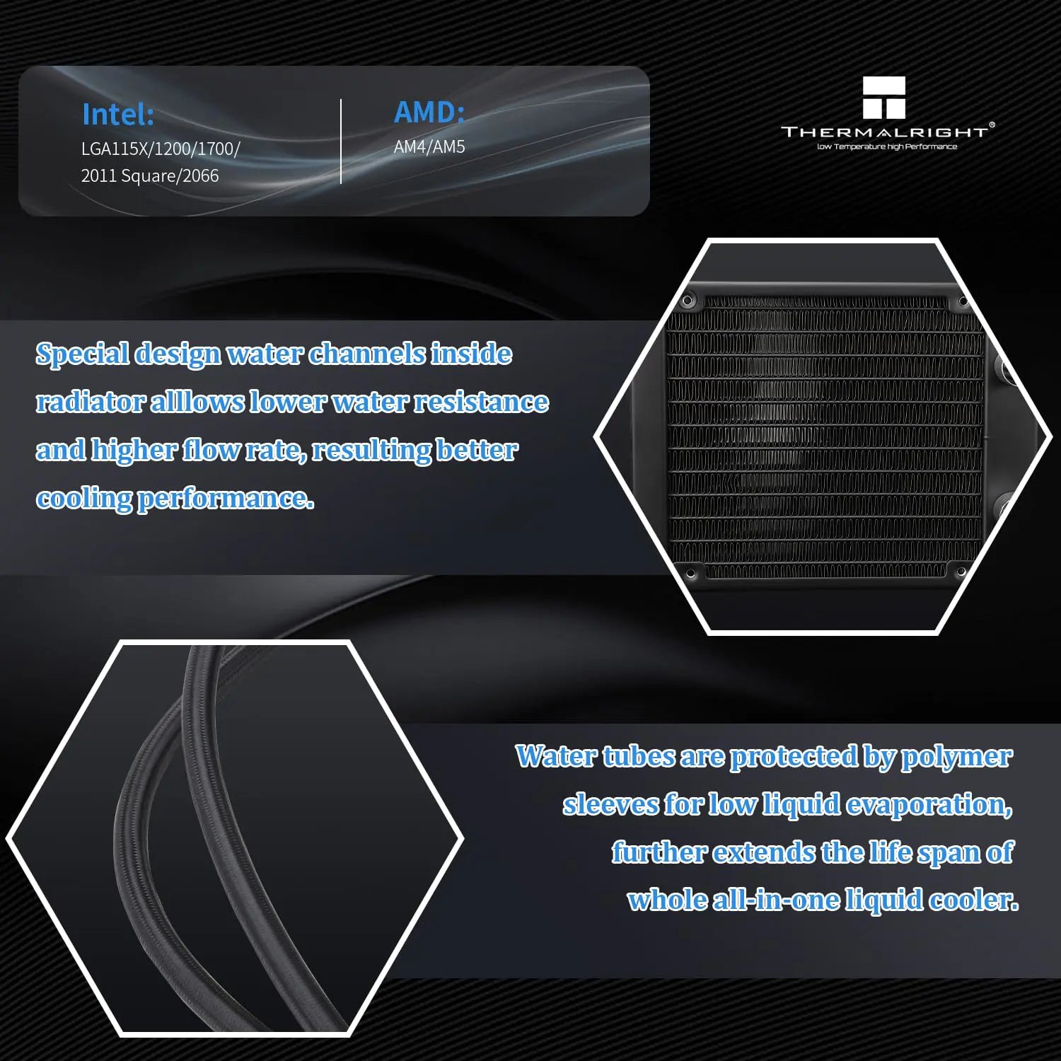 Thermalright Aqua Elite 120 V3 Liquid CPU Cooler, PWM ARGB Fan with S-FDB Bearings - Black - PakByte Computers  