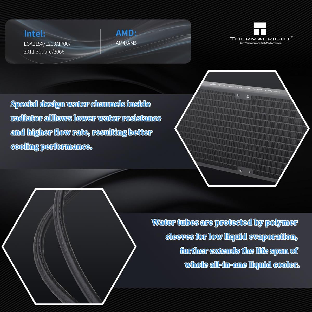 Thermalright Aqua Elite 240 V3 ARGB AIO 240mm Liquid CPU Cooler - Black - PakByte Computers  