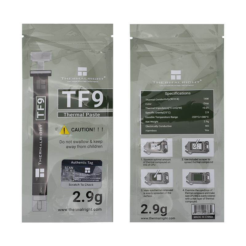 Thermalright TF9 2.9g Thermal Paste Heat Sink Compound - PakByte  