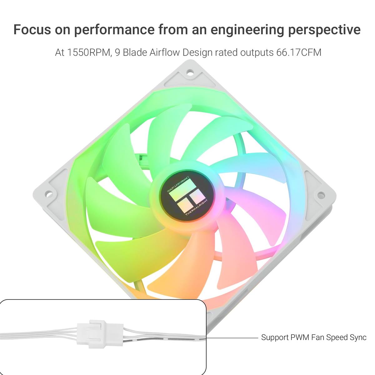 Thermalright TL-C12CW-S X5 CPU Fan 120mm ARGB Case Cooler Fan - PakByte Computers  