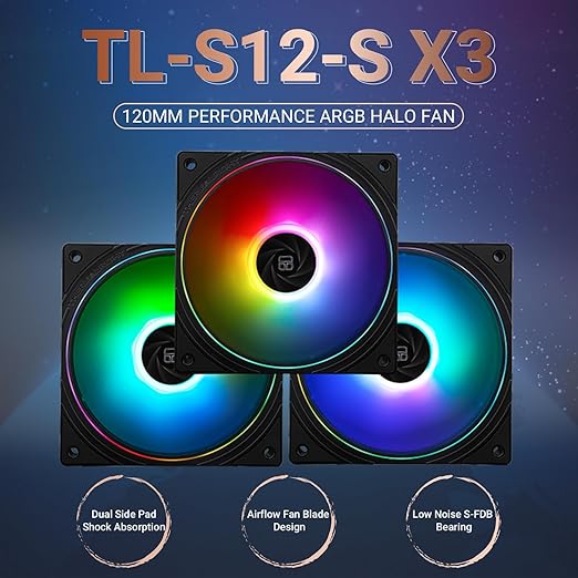 Thermalright TL-S12-S X3 ARGB 120mm Case Fan - PakByte Computers  