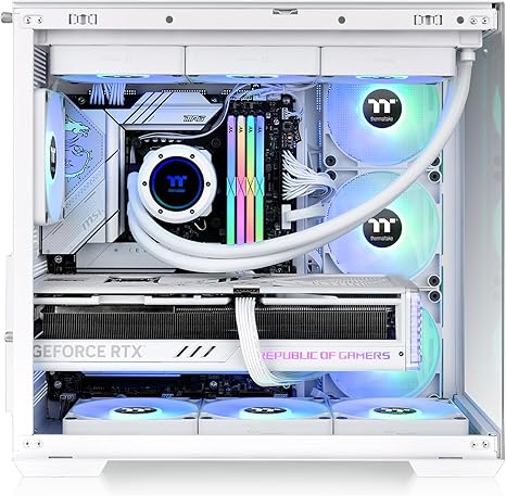 Thermaltake View 380 TG ARGB Mid Tower ATX Case - Snow