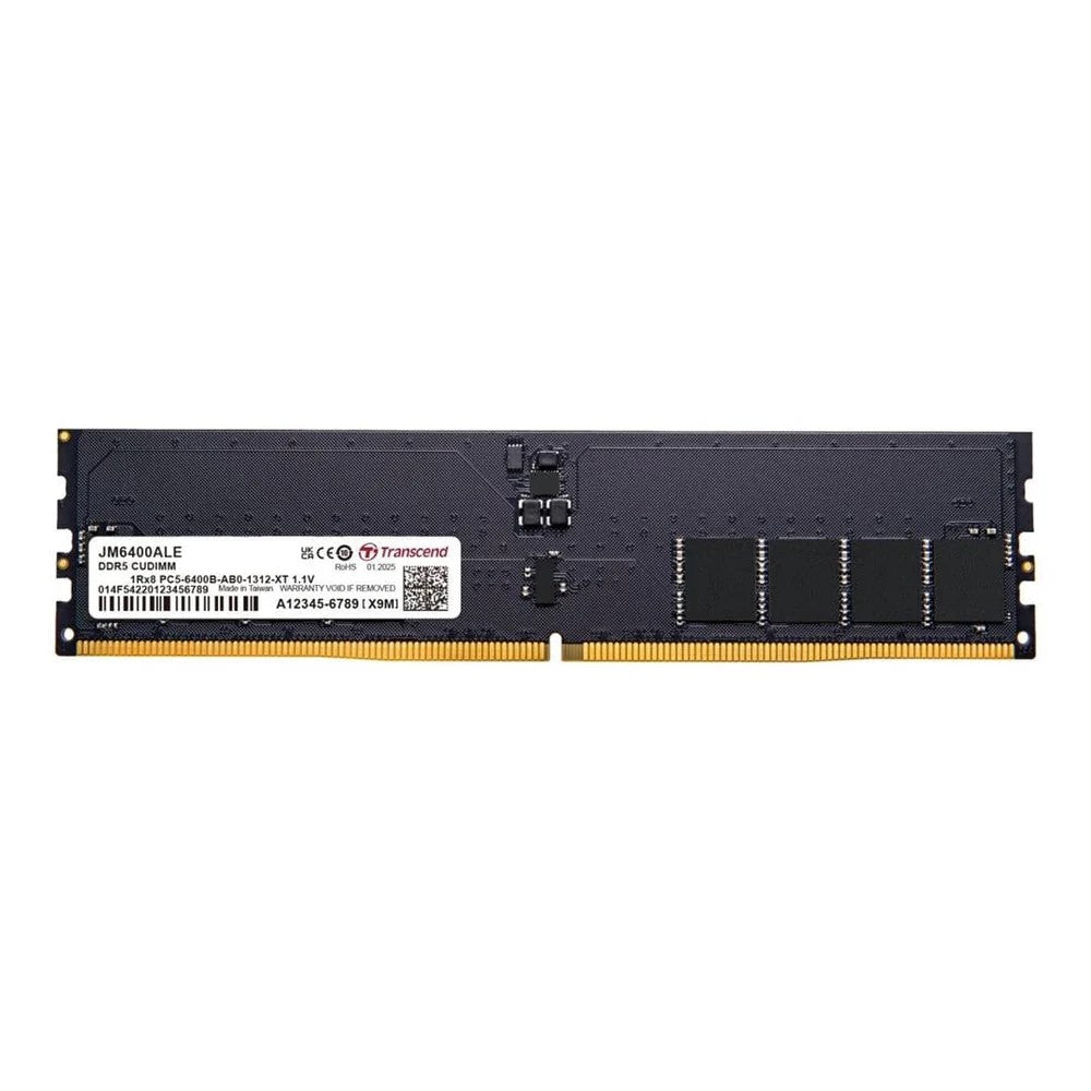 Transcend 32GB (1x32GB) 6400MHz CL52 DDR5 Desktop Memory