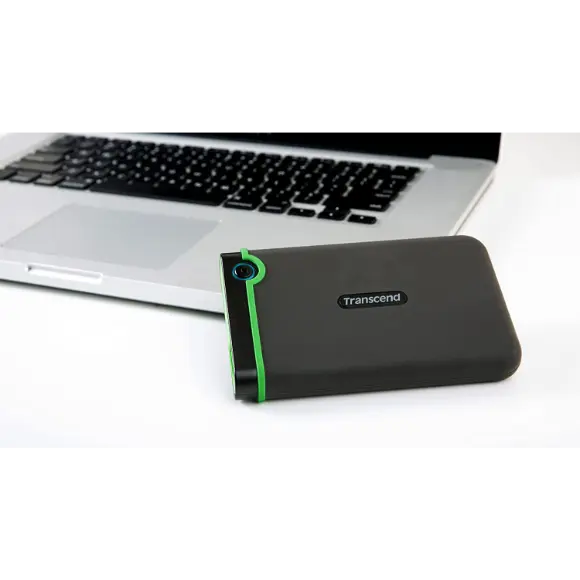 Transcend 4TB StoreJet 25M3S USB 3.1 Portable Hard Drive Rugged, Anti-Shock Resistant (Iron Grey) TS4TSJ25M3S - PakByte Computers 