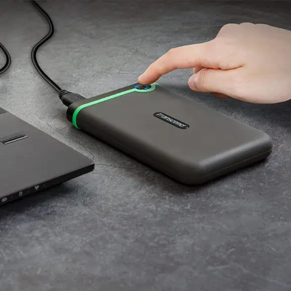 Transcend 4TB StoreJet 25M3S USB 3.1 Portable Hard Drive Rugged, Anti-Shock Resistant (Iron Grey) TS4TSJ25M3S - PakByte Computers 