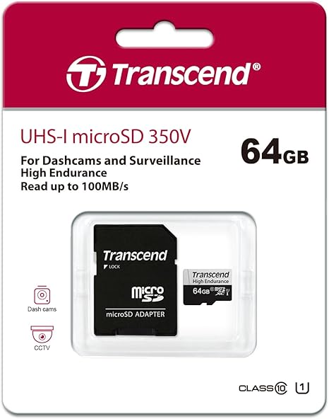 Transcend 64GB Micro SD Memory Card