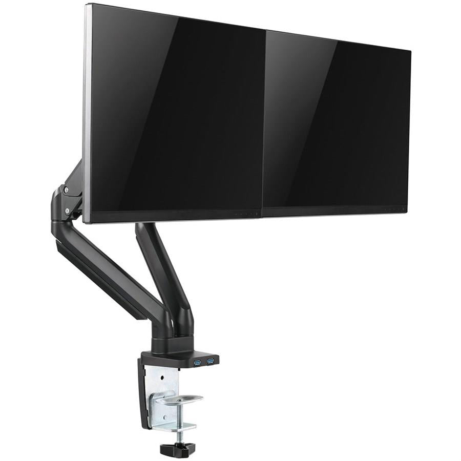 Twisted Minds TM-26-C012U Premium Dual Gas Spring Pole Mounted Monitor Arm - PakByte Computers  