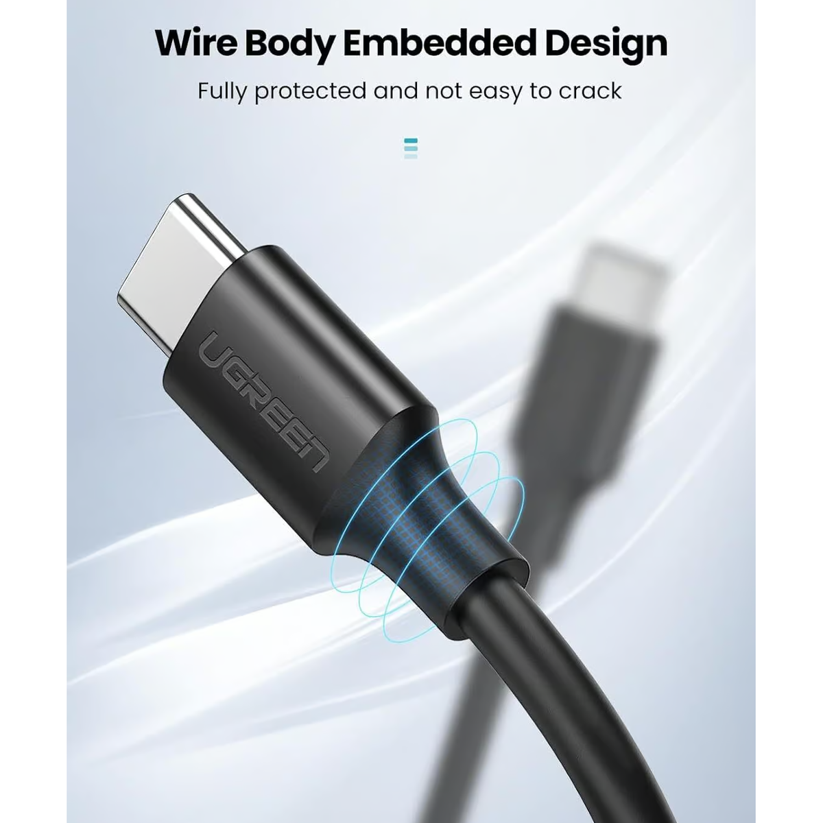 UGREEN 10306 USB-C to USB-C 60W PD 3.0 Fast Charging Cable - 2M