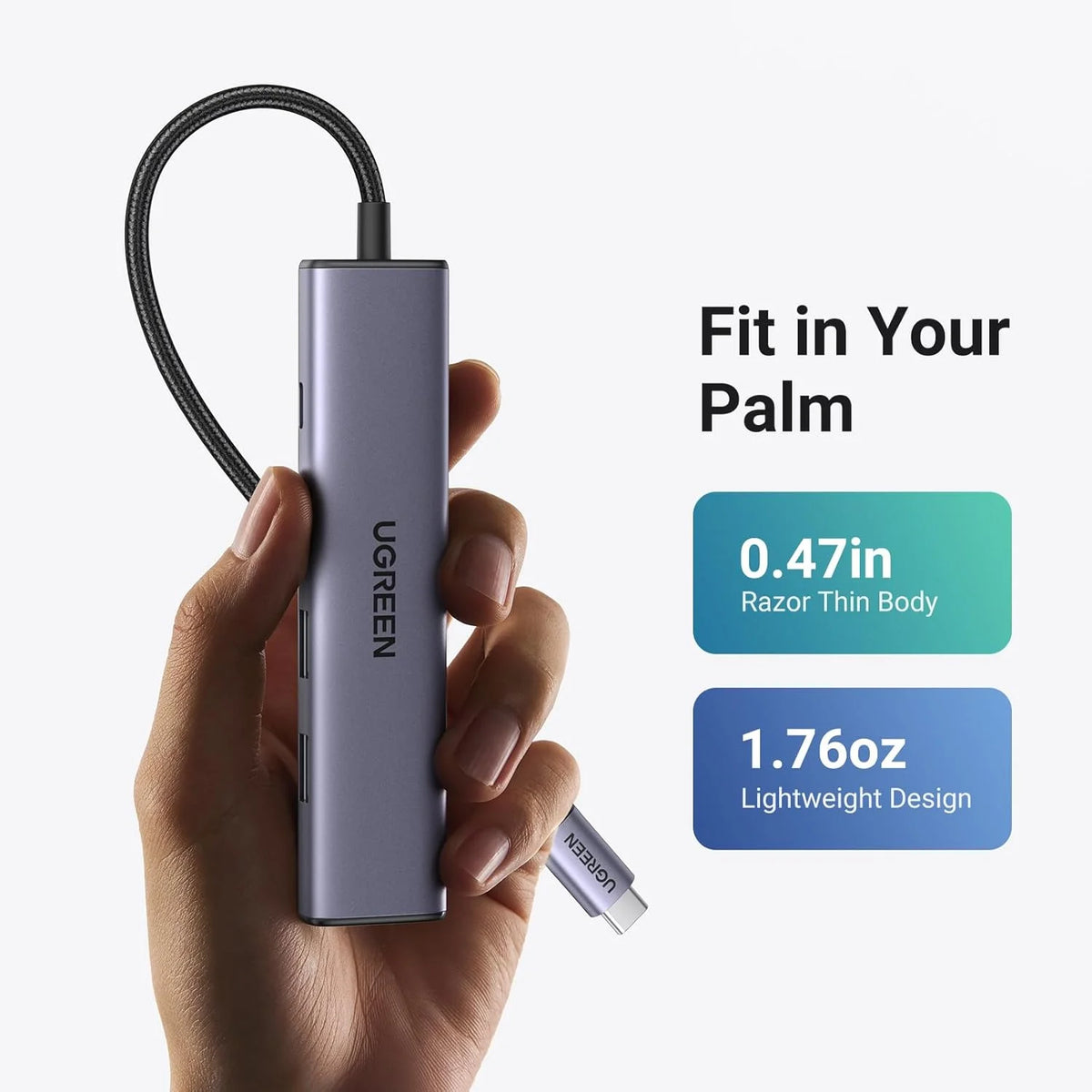 UGREEN 15495 Revodok 105 USB C Hub 5 in 1 Multiport Adapter
