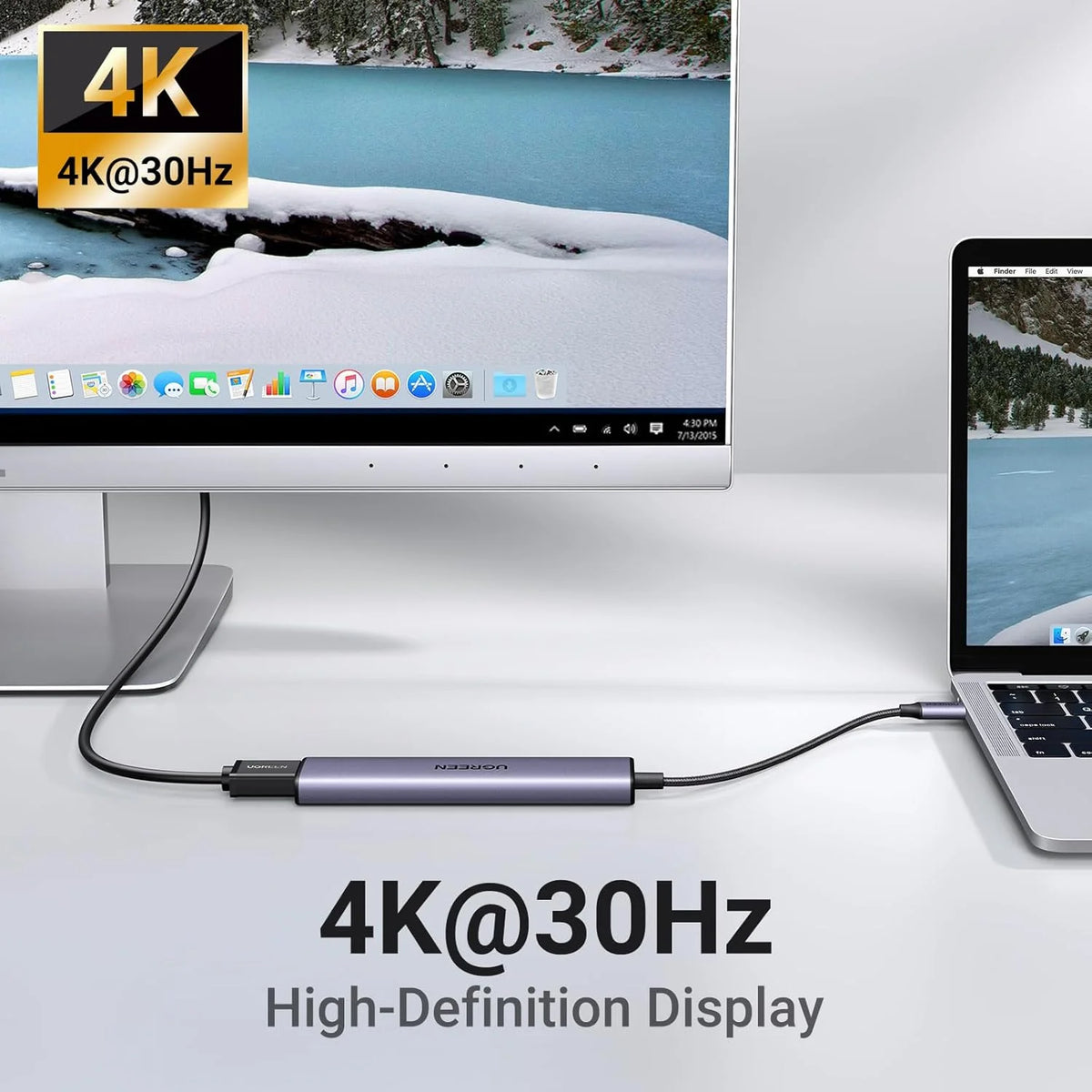 UGREEN 15495 Revodok 105 USB C Hub 5 in 1 Multiport Adapter