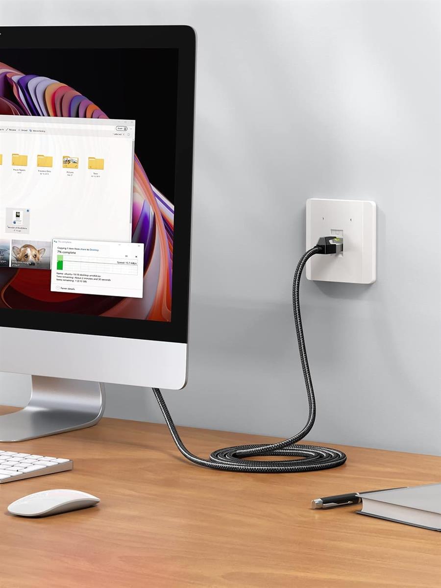 UGREEN Cat7 Pure Copper Ethernet Cable Braided 15m (Black) - PakByte  