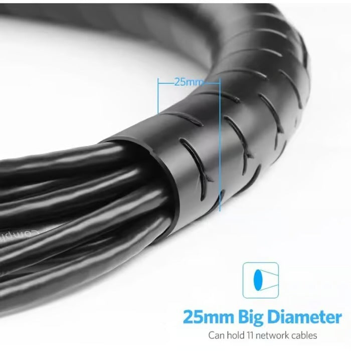 UGREEN 30818 Cable Zipper Protection 25mm Tube Wire Organizer - 1.5M