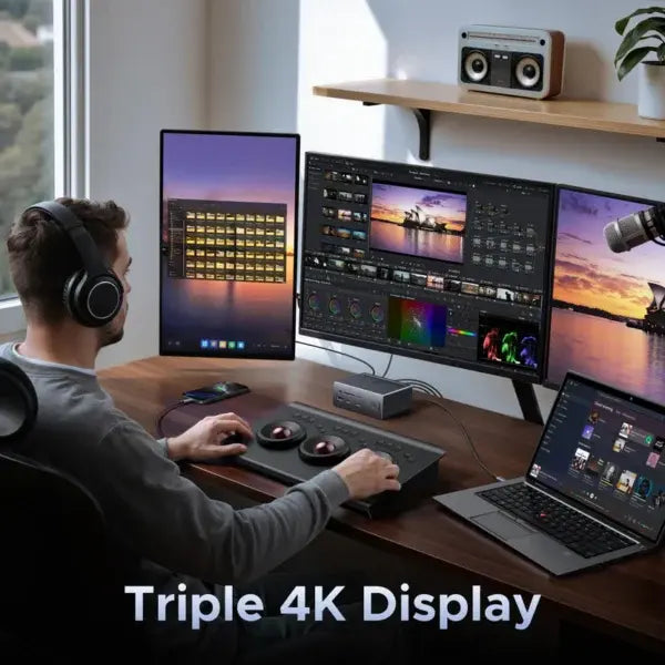 Ugreen 85489 14-Port USB-C Docking Station Triple 4K Display