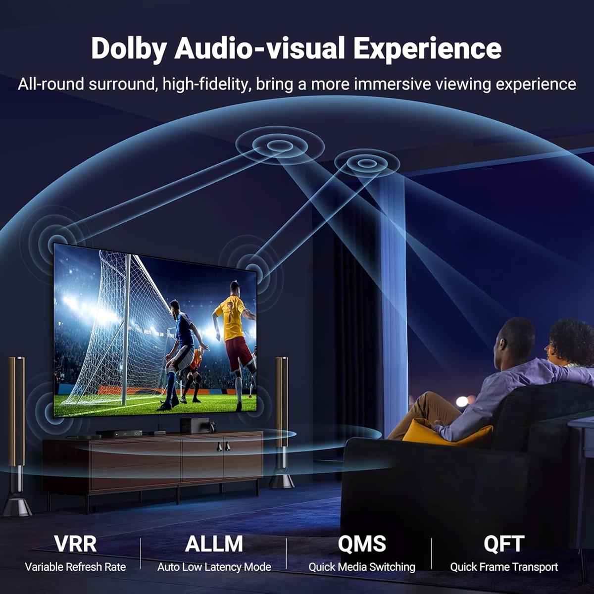 Ugreen 8K HDMI Cable 2.1 48Gbps Ultra High Speed Braided HDMI Cord 10K 8K@60Hz 4K@240Hz, eARC HDR10 HDCP 2.2 & 2.3, HDMI Cable Compatible with PS5/Xbox Series X/Roku TV/HDTV/Blu-Ray - 2m - PakByte  