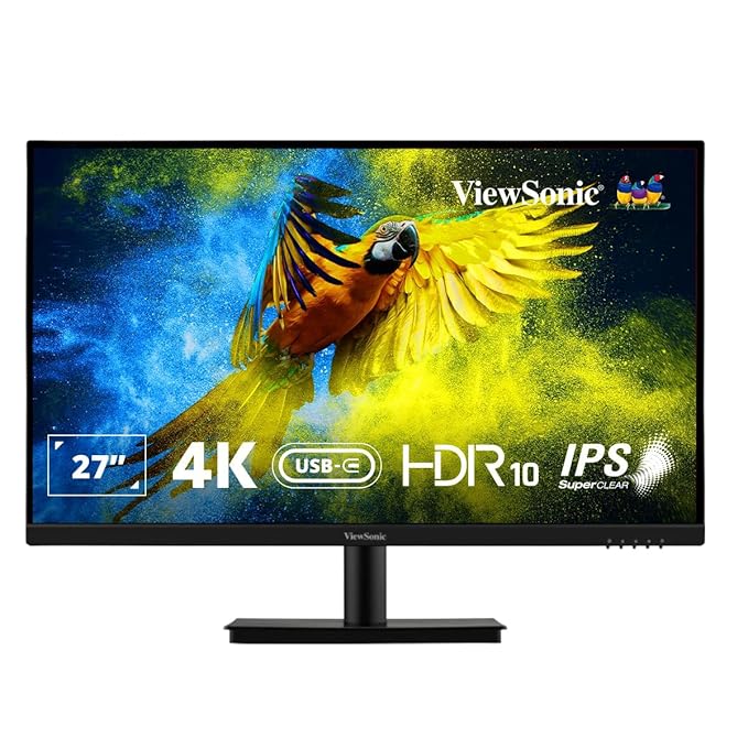 VIEWSONIC 3-SIDED BORDERLESS 4K UHD LED 27” VA2709U-4K - PakByte  