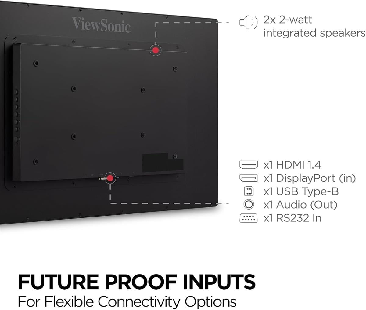 VIEWSONIC 32” TD3207 10-Point P-CAP Touch Screen LED